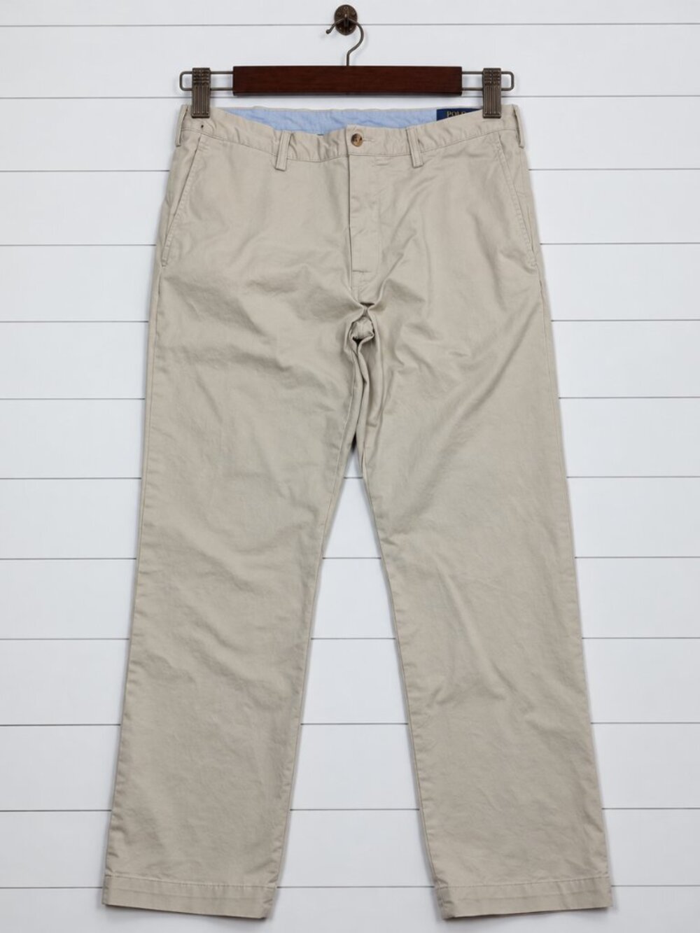 Polo Ralph Lauren Stretch Slim Fit Chino Pants 36x32 Beige Khaki
